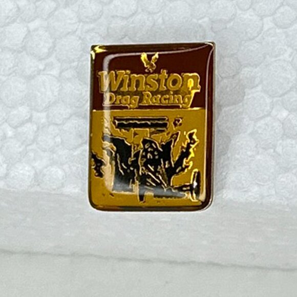 Vintage 1988 Winston Drag Racing Hat/Jacket/Lapel Pin - Picture 3 of 10